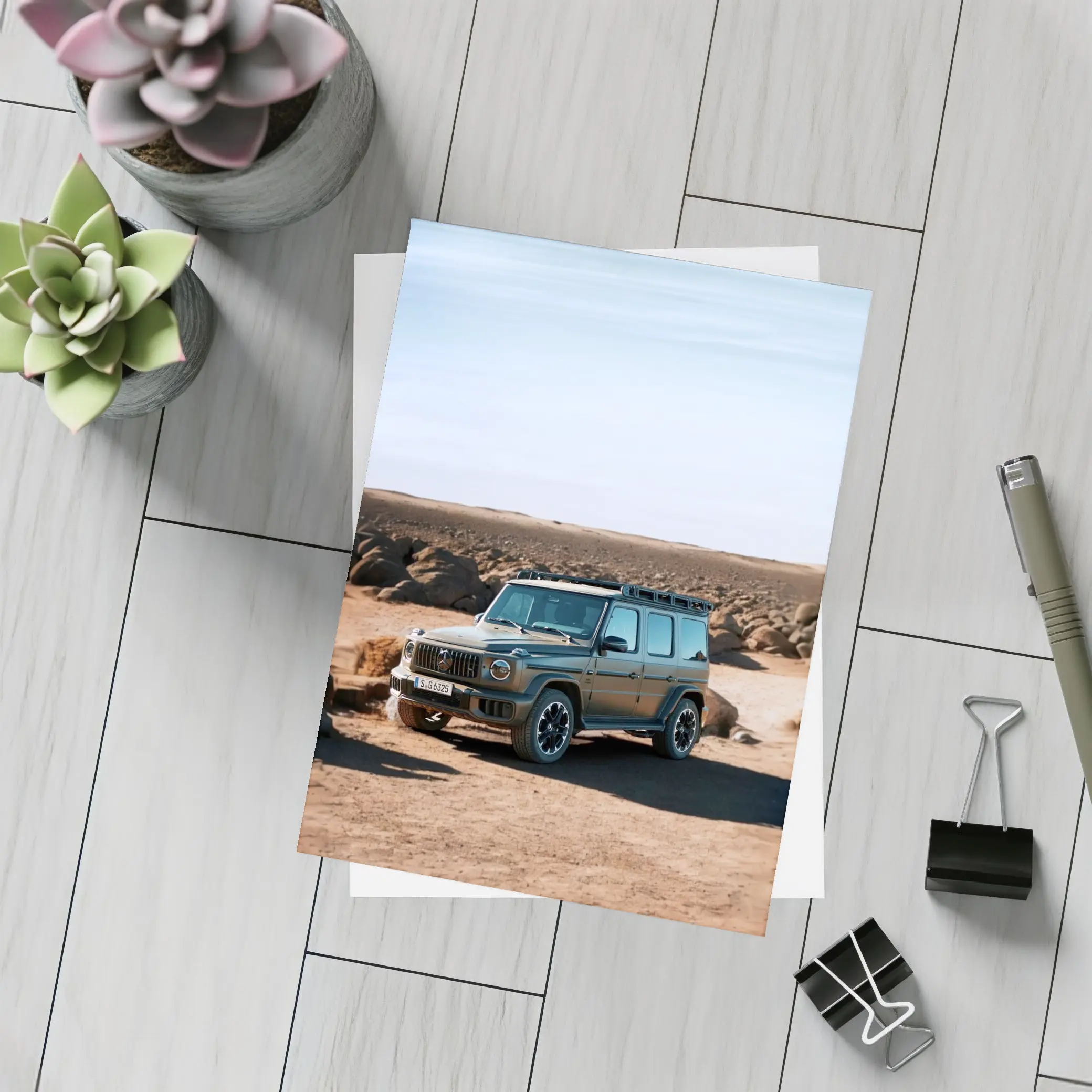 Mercedes G Class Desert Sandy Terrain – Postcards