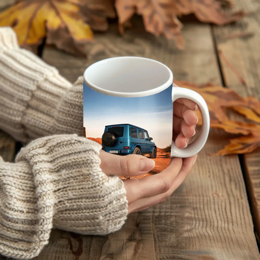 Mercedes G Class Blue Desert Landscape – Mugs