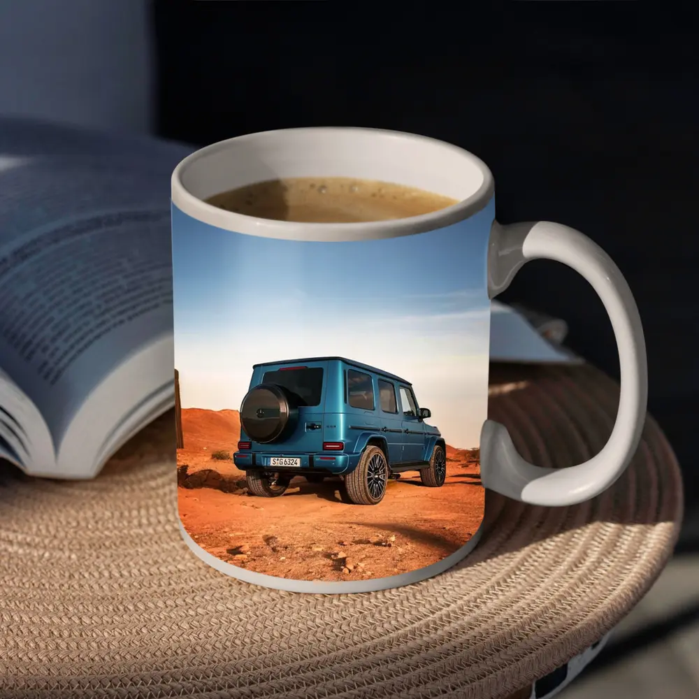 Mercedes G Class Blue Desert Landscape – Mugs