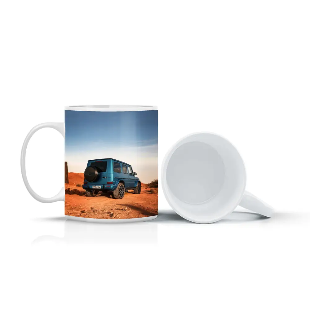 Mercedes G Class Blue Desert Landscape – Mugs