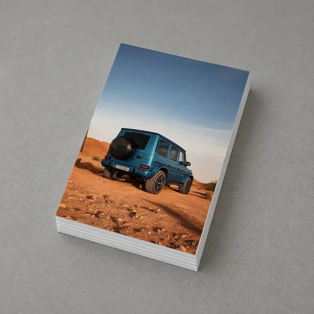 Mercedes G Class Blue Desert Landscape – Postcards