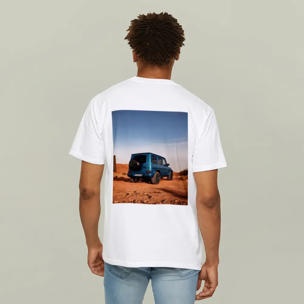 Mercedes G Class Blue Desert Landscape – T-Shirts