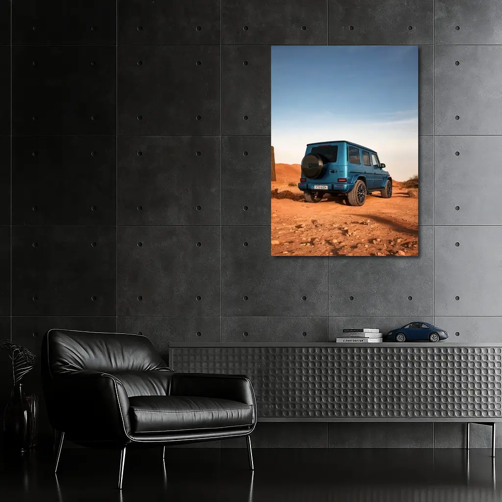 Mercedes G Class Blue Desert Landscape – Wall Art