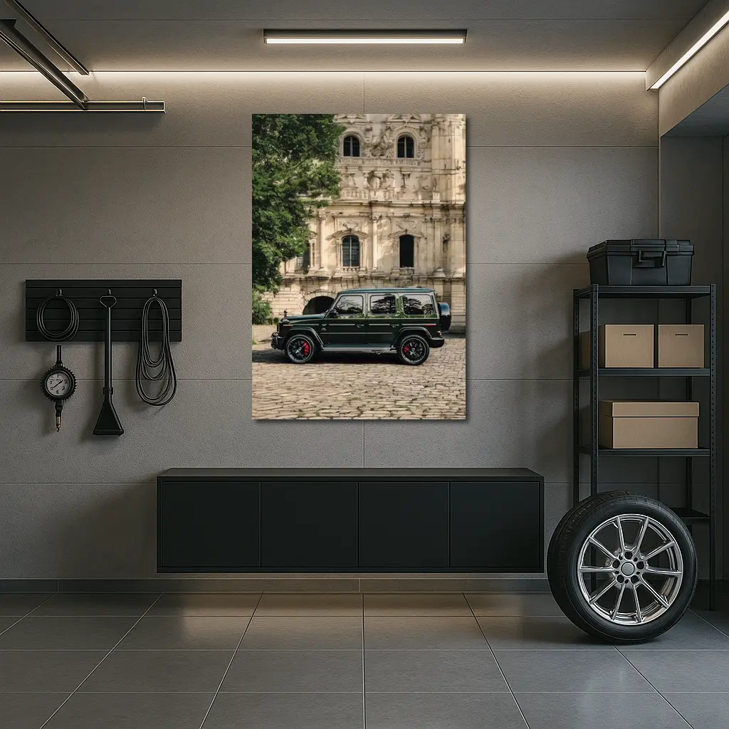 Mercedes AMG G Wagon Green Old Town – Wall Art