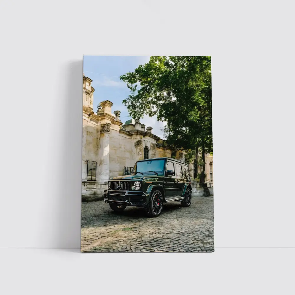 Mercedes AMG G Class Green Old Town Street – Wall Art