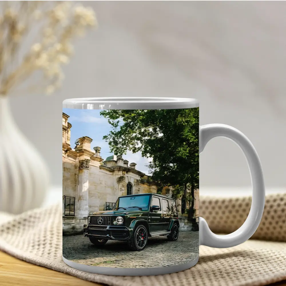 Mercedes AMG G Class Green Old Town Street – Mugs