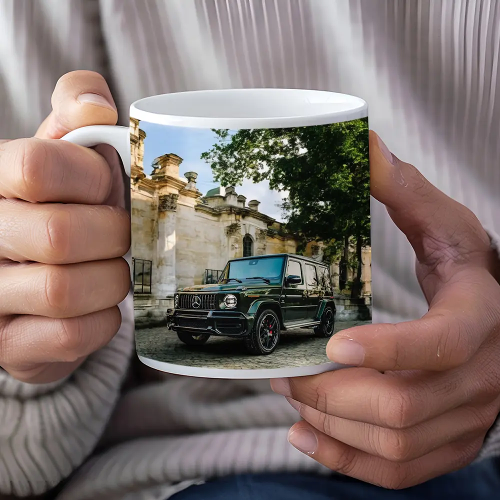 Mercedes AMG G Class Green Old Town Street – Mugs