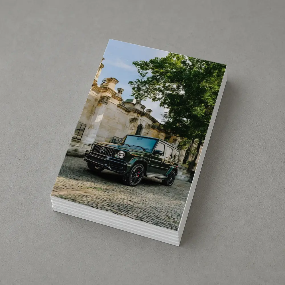 Mercedes AMG G Class Green Old Town Street – Postcards