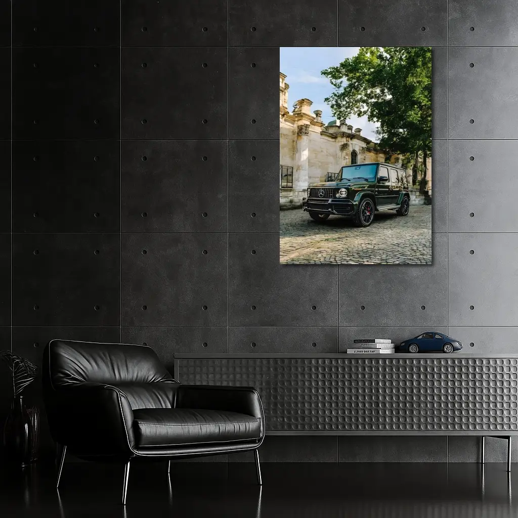 Mercedes AMG G Class Green Old Town Street – Wall Art
