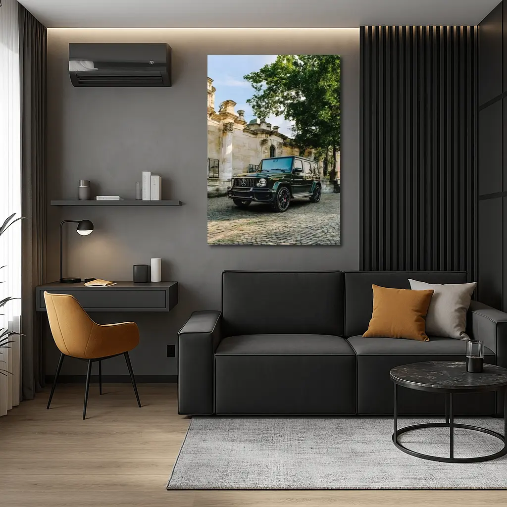 Mercedes AMG G Class Green Old Town Street – Wall Art