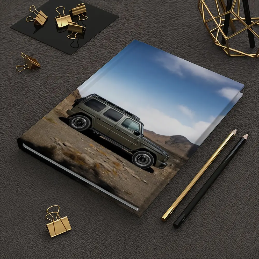 Mercedes G Class Green Desert Mountain Scene – Notebooks