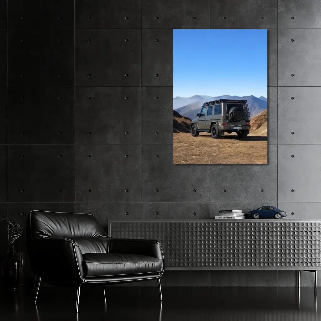 Mercedes AMG G Class Mountains Desert Landscape – Wall Art