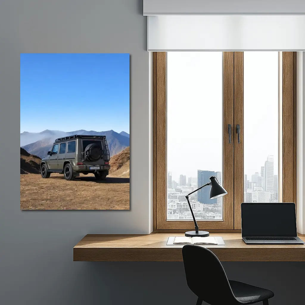 Mercedes AMG G Class Mountains Desert Landscape – Wall Art