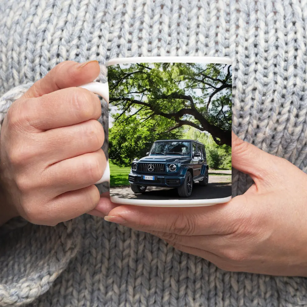 Mercedes AMG G Class Under Green Trees – Mugs