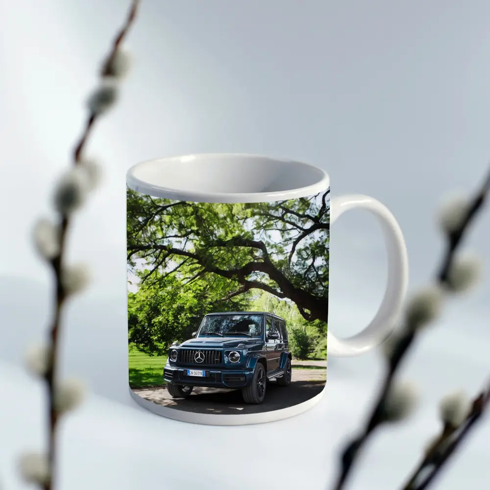 Mercedes AMG G Class Under Green Trees – Mugs