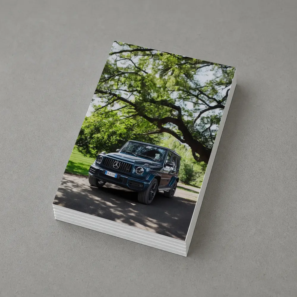 Mercedes AMG G Class Under Green Trees – Postcards