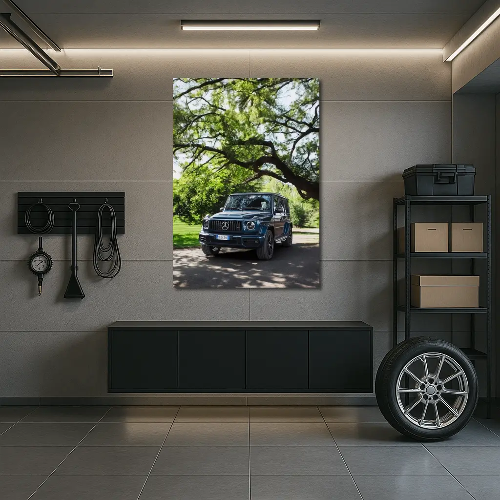 Mercedes AMG G Class Under Green Trees – Wall Art