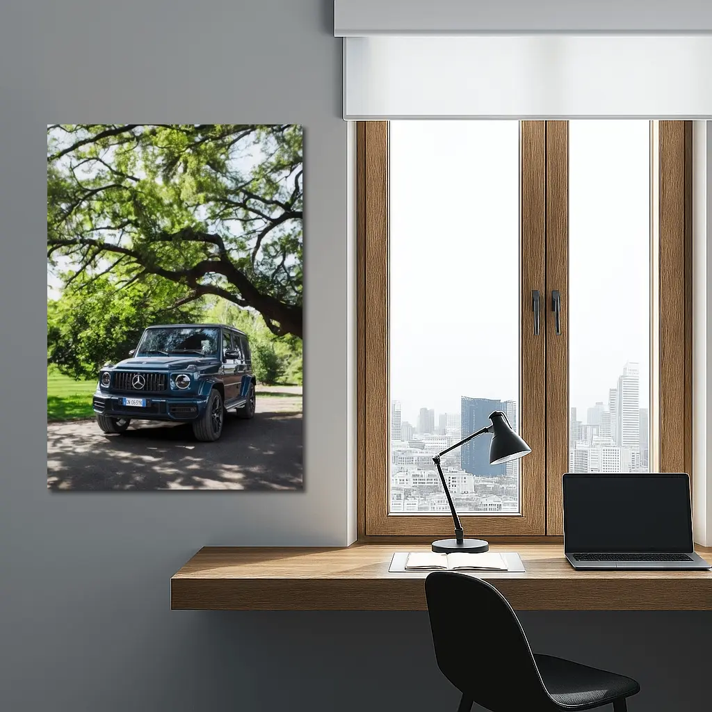 Mercedes AMG G Class Under Green Trees – Wall Art