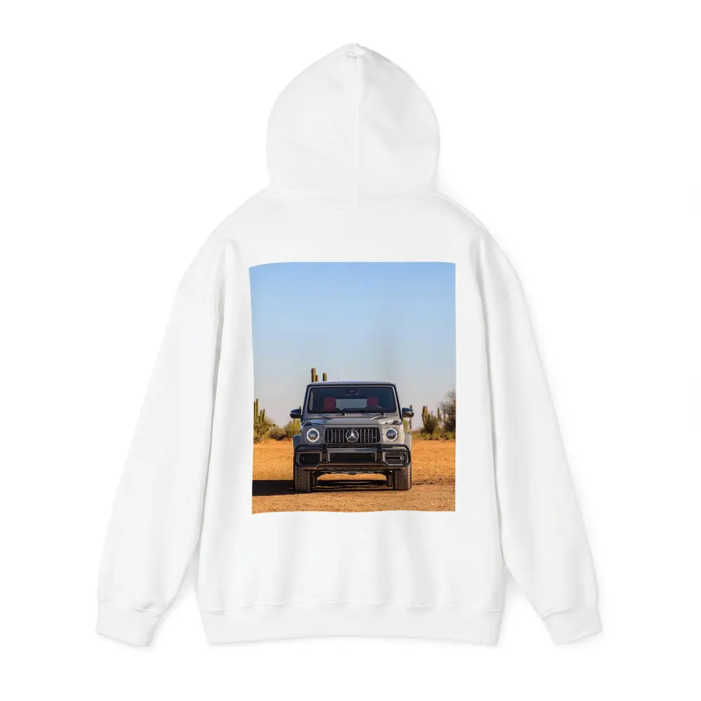 Mercedes AMG G63 Silver Desert Front View – Hoodies