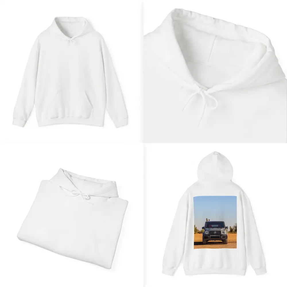 Mercedes AMG G63 Silver Desert Front View – Hoodies