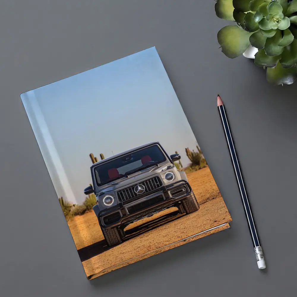 Mercedes AMG G63 Silver Desert Front View – Notebooks
