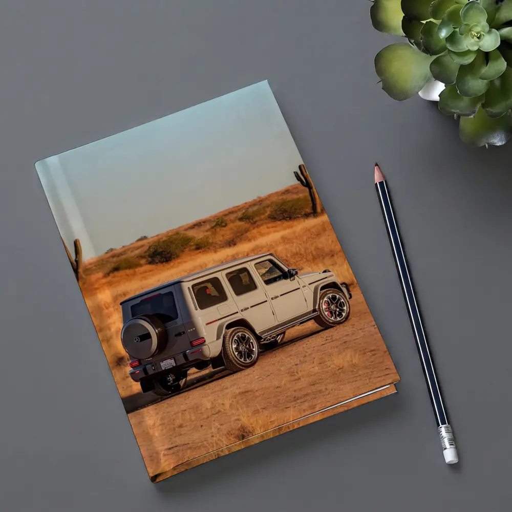 Mercedes AMG G63 Desert Landscape Rear View – Notebooks