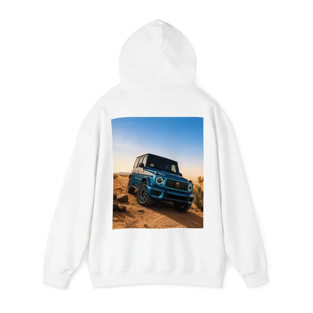 Mercedes AMG G Class Blue Desert Scene – Hoodies