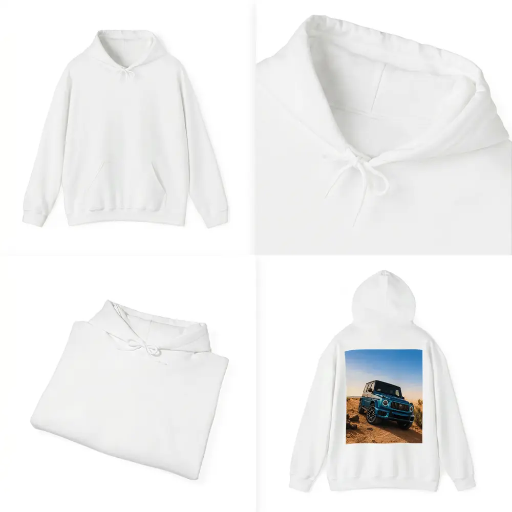 Mercedes AMG G Class Blue Desert Scene – Hoodies