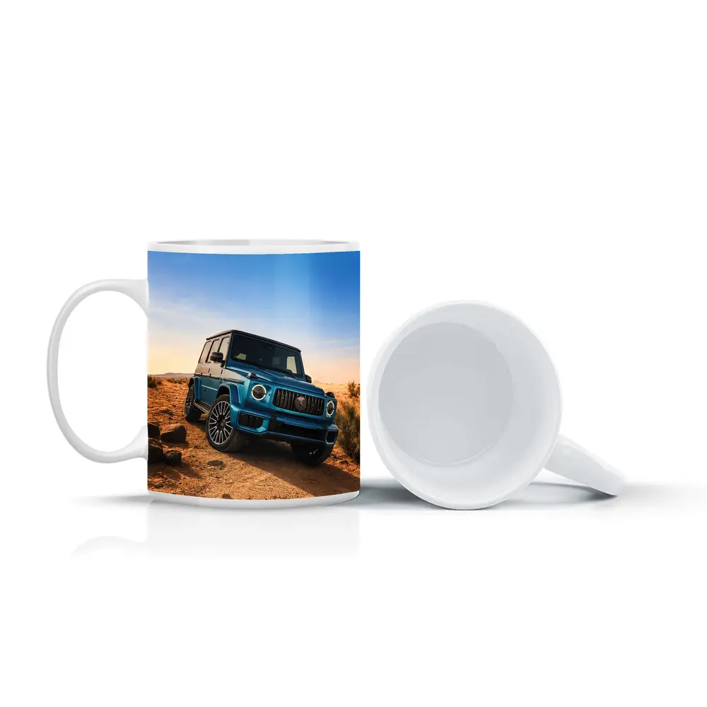 Mercedes AMG G Class Blue Desert Scene – Mugs
