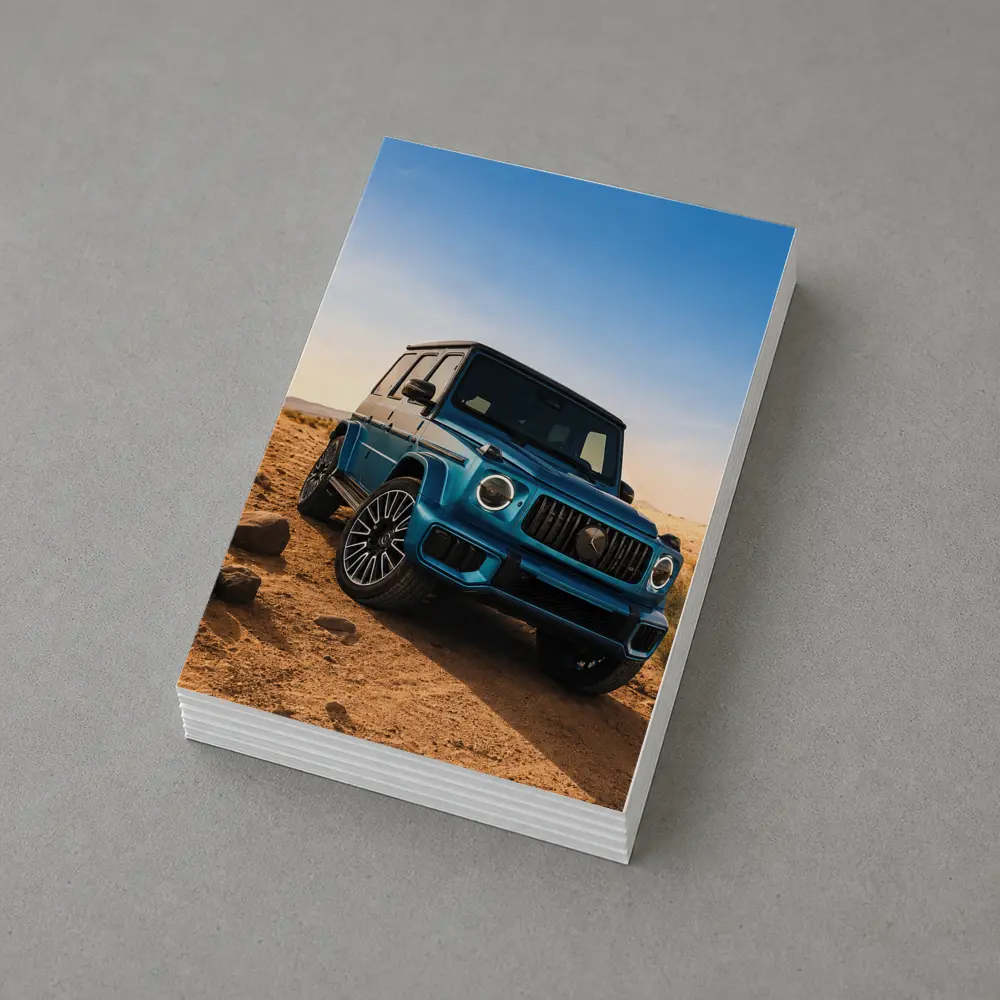 Mercedes AMG G Class Blue Desert Scene – Postcards