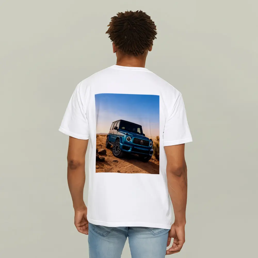 Mercedes AMG G Class Blue Desert Scene – T-Shirts