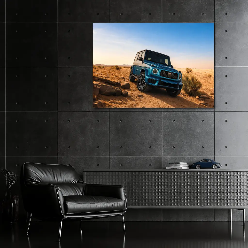 Mercedes AMG G Class Blue Desert Scene – Wall Art