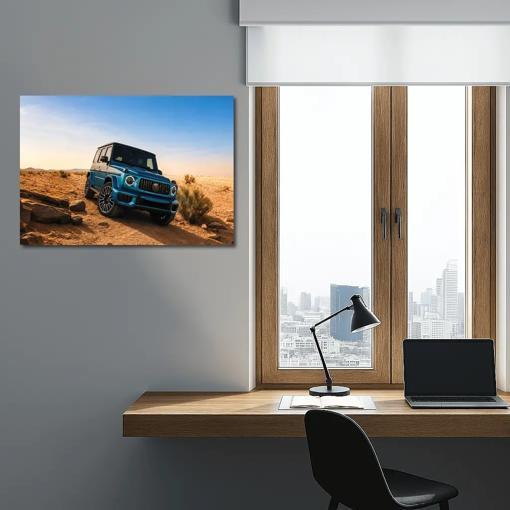 Mercedes AMG G Class Blue Desert Scene – Wall Art