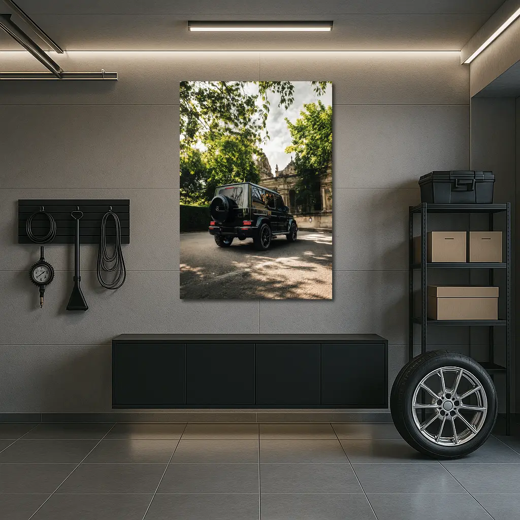 Mercedes AMG G Class Black Urban Street – Wall Art