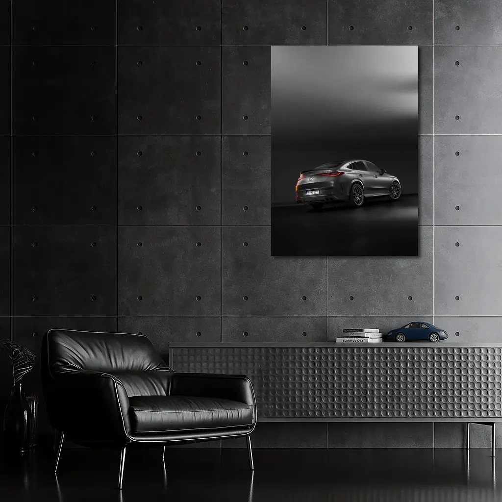 Mercedes AMG GLC Coupe Dark Studio Background – Wall Art