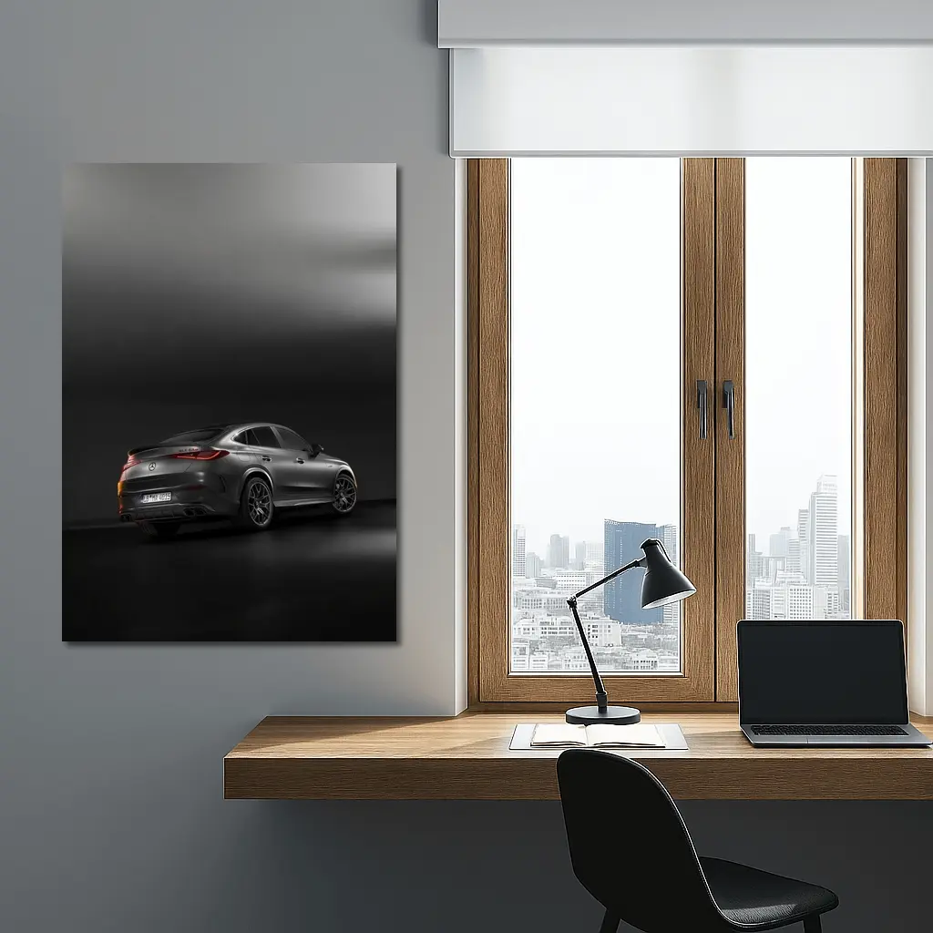 Mercedes AMG GLC Coupe Dark Studio Background – Wall Art