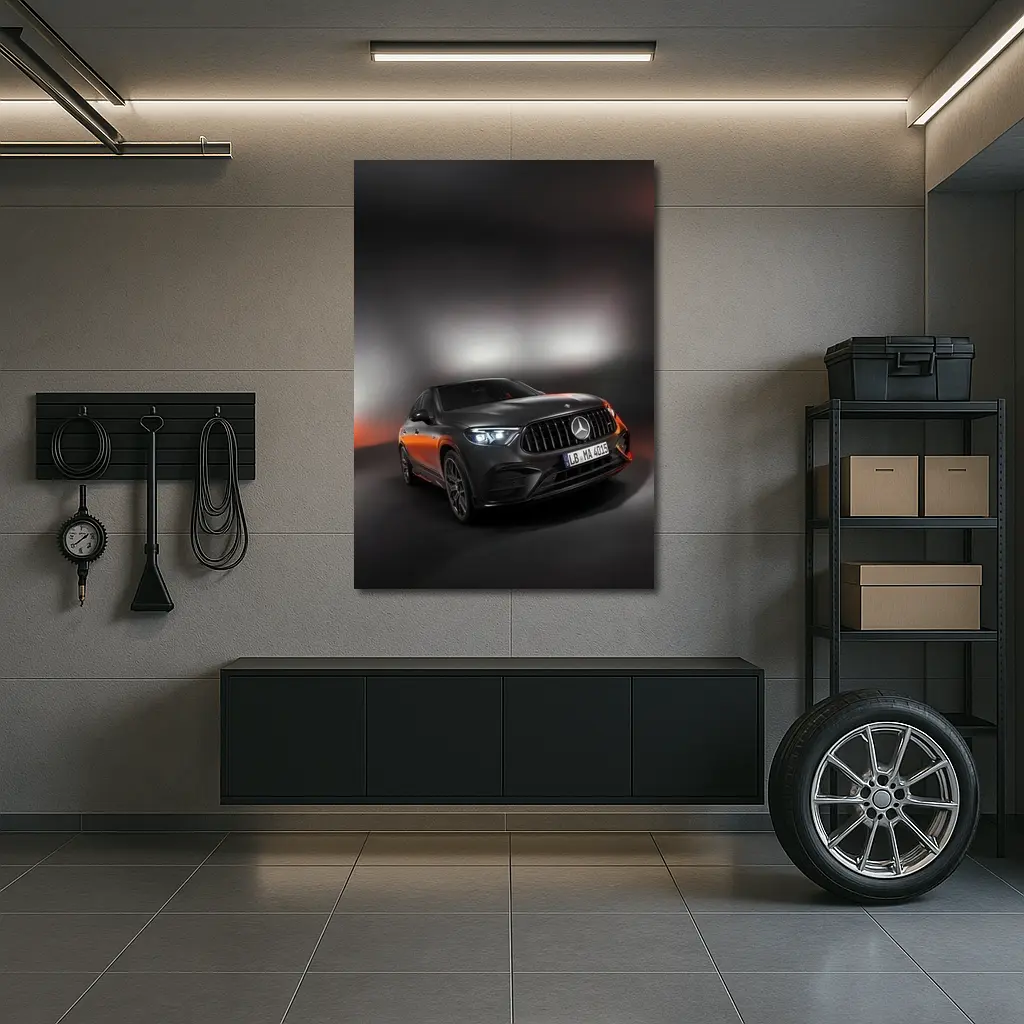 Mercedes AMG GLC Coupe Dark Studio Shot – Wall Art