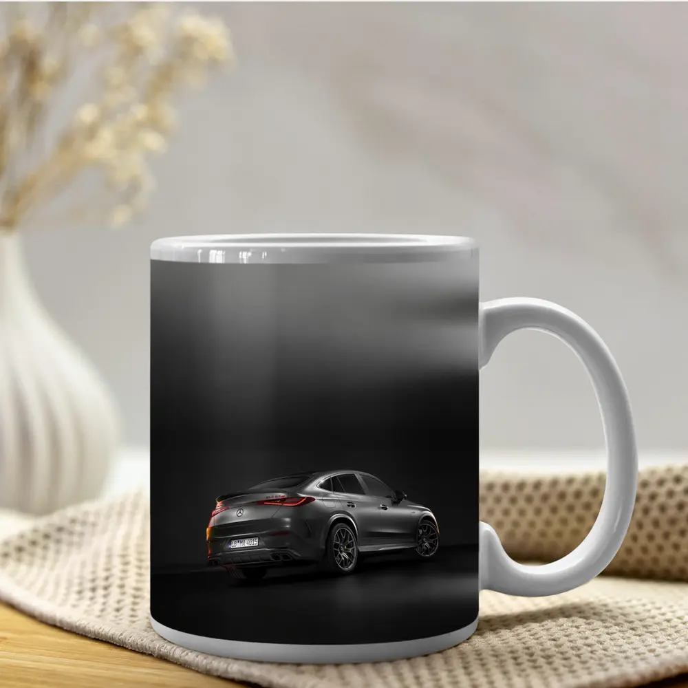 Mercedes AMG GLC Coupe Dark Studio Background – Mugs