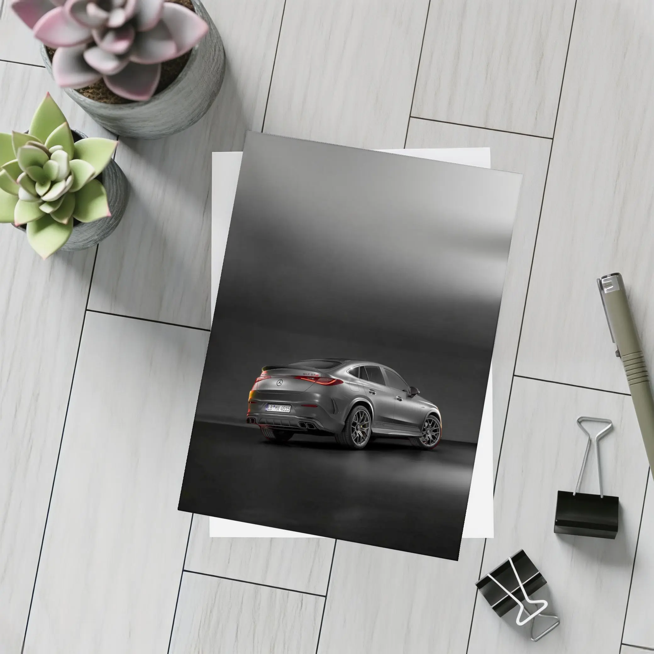 Mercedes AMG GLC Coupe Dark Studio Background – Postcards
