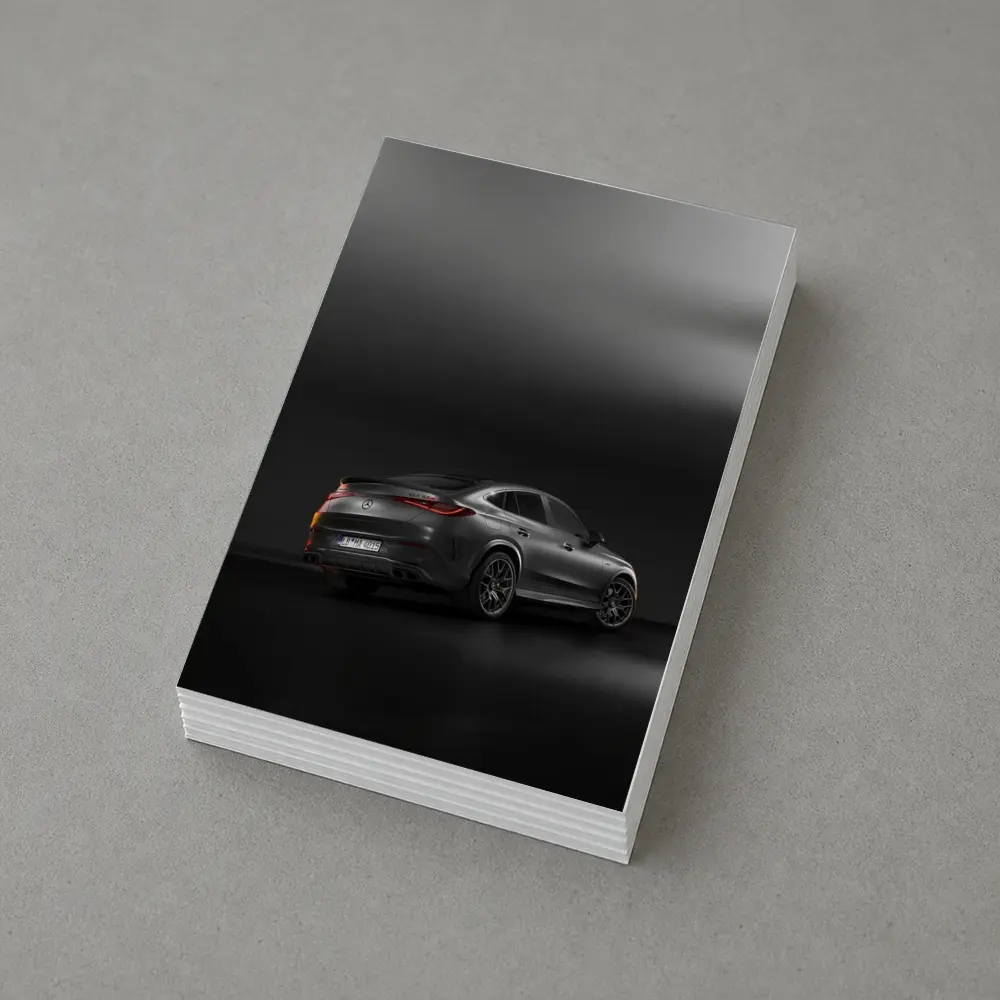 Mercedes AMG GLC Coupe Dark Studio Background – Postcards