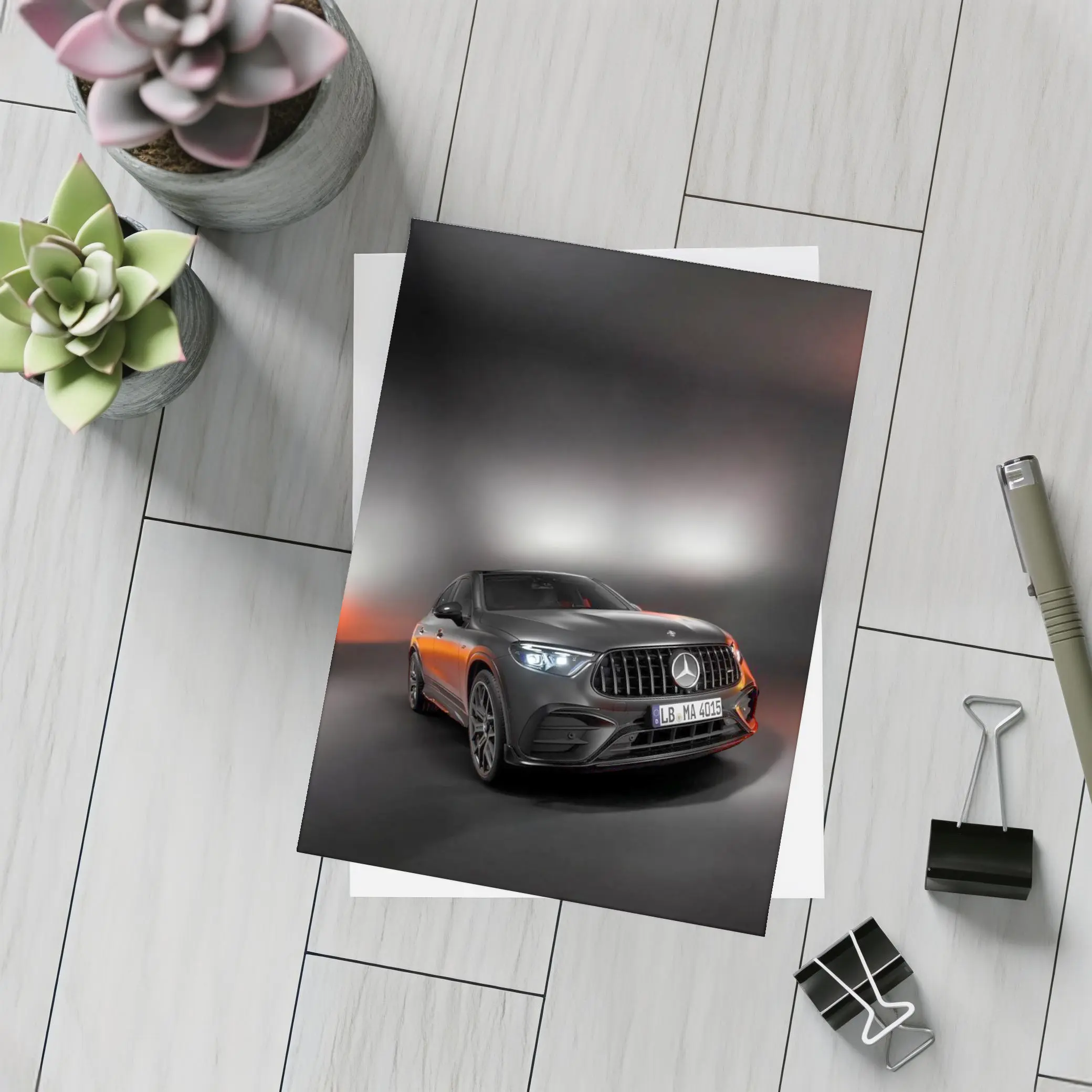 Mercedes AMG GLC Coupe Dark Studio Shot – Postcards