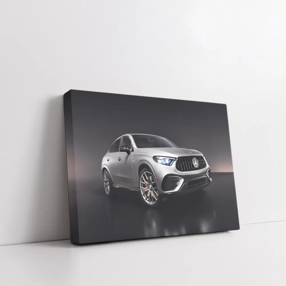 Mercedes AMG GLE Class Silver Studio Shot – Wall Art