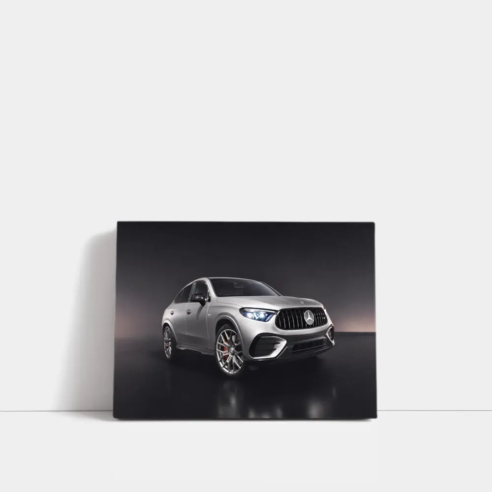 Mercedes AMG GLE Class Silver Studio Shot – Wall Art