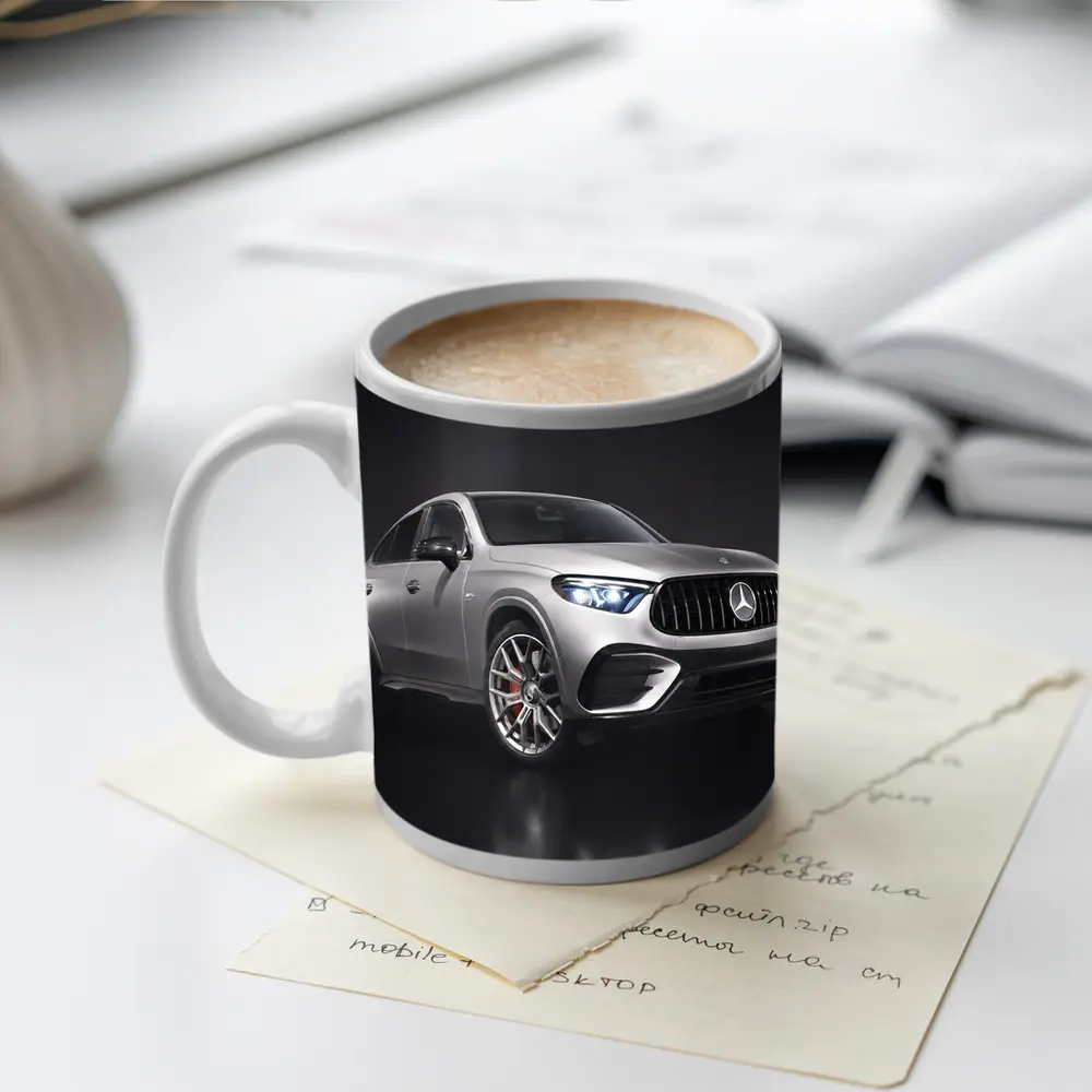 Mercedes AMG GLE Class Silver Studio Shot – Mugs