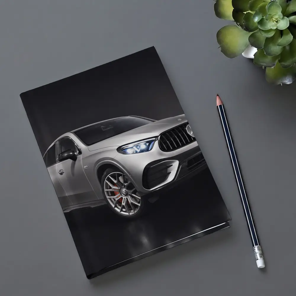 Mercedes AMG GLE Class Silver Studio Shot – Notebooks