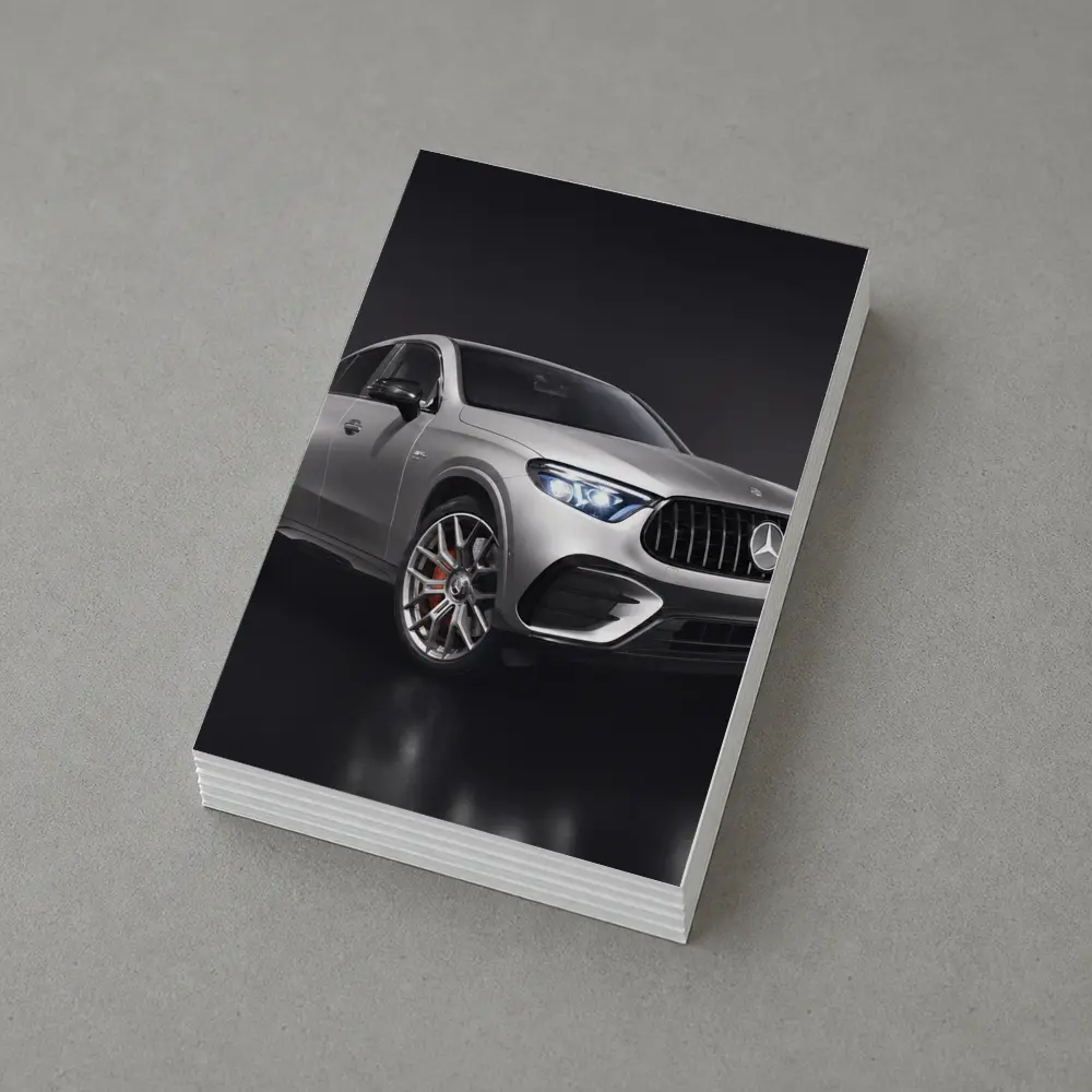 Mercedes AMG GLE Class Silver Studio Shot – Postcards