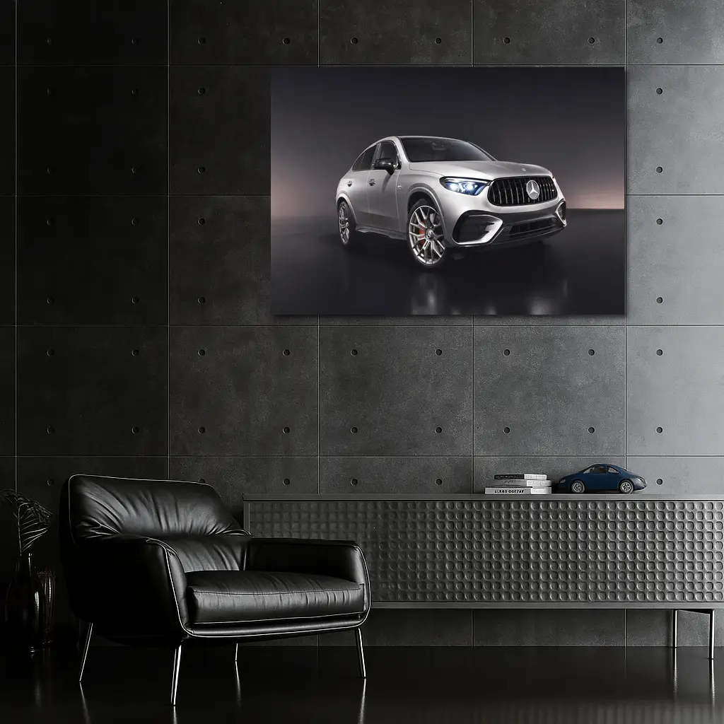 Mercedes AMG GLE Class Silver Studio Shot – Wall Art