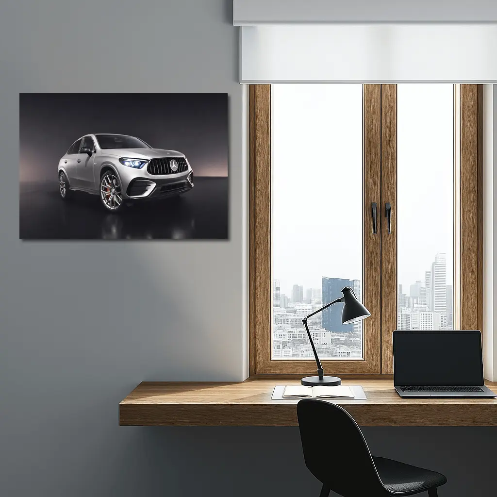 Mercedes AMG GLE Class Silver Studio Shot – Wall Art