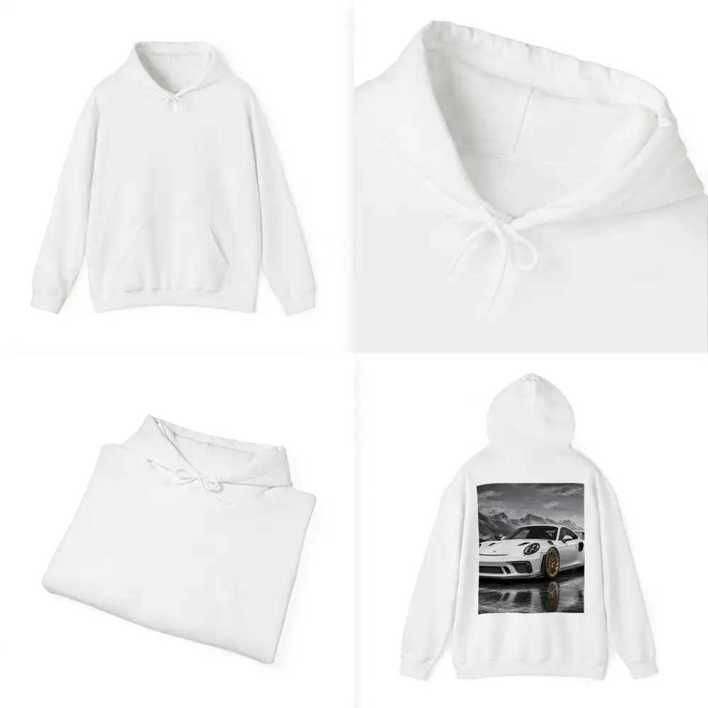 Porsche 911 GT3 RS White Mountain City – Hoodies