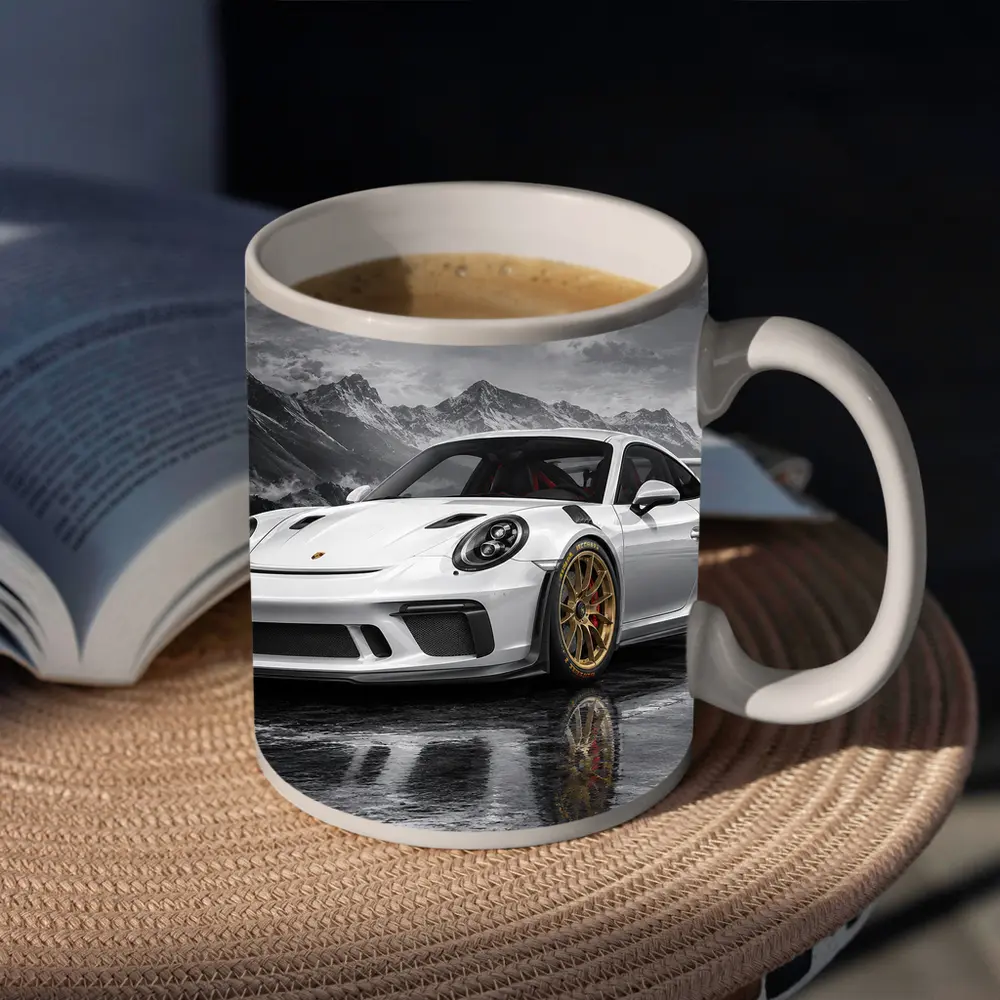 Porsche 911 GT3 RS White Mountain City – Mugs